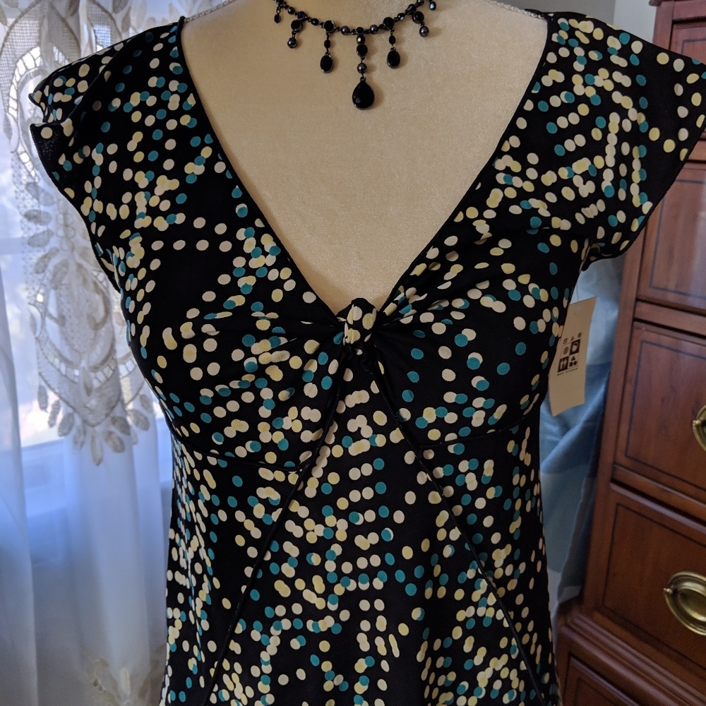 Cap Sleeve Summer Dress - Picture 2 of 4